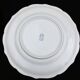 6 Assiettes plates en faïence de Gien modèle Louis XV blanc