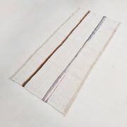 2x5 Natural White Turkish Vintage Runner Rug, 72x169Cm