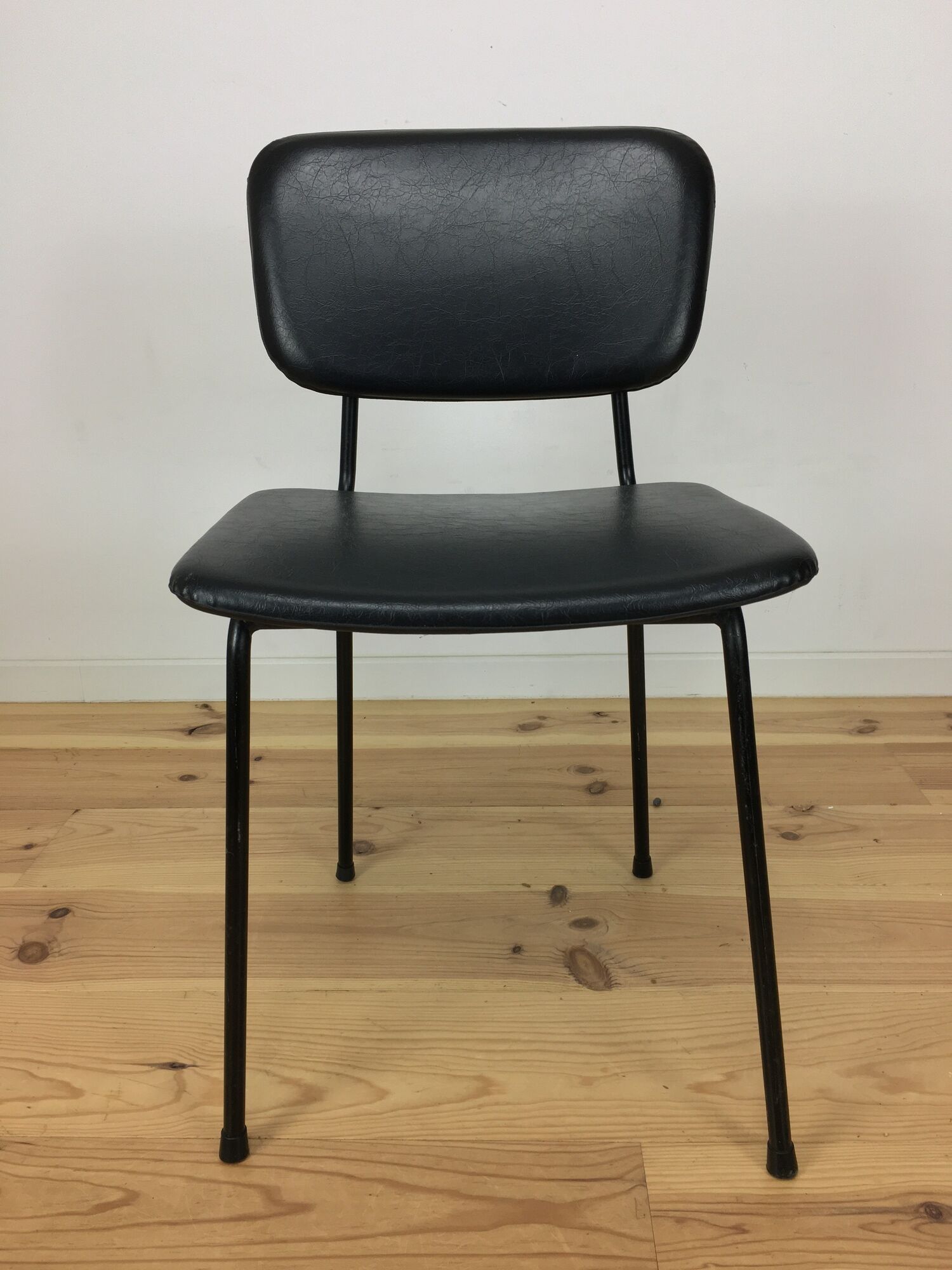 Airborne chair, Carolina Prefacto, 1950, metal and black skai