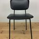 Airborne chair, Carolina Prefacto, 1950, metal and black skai