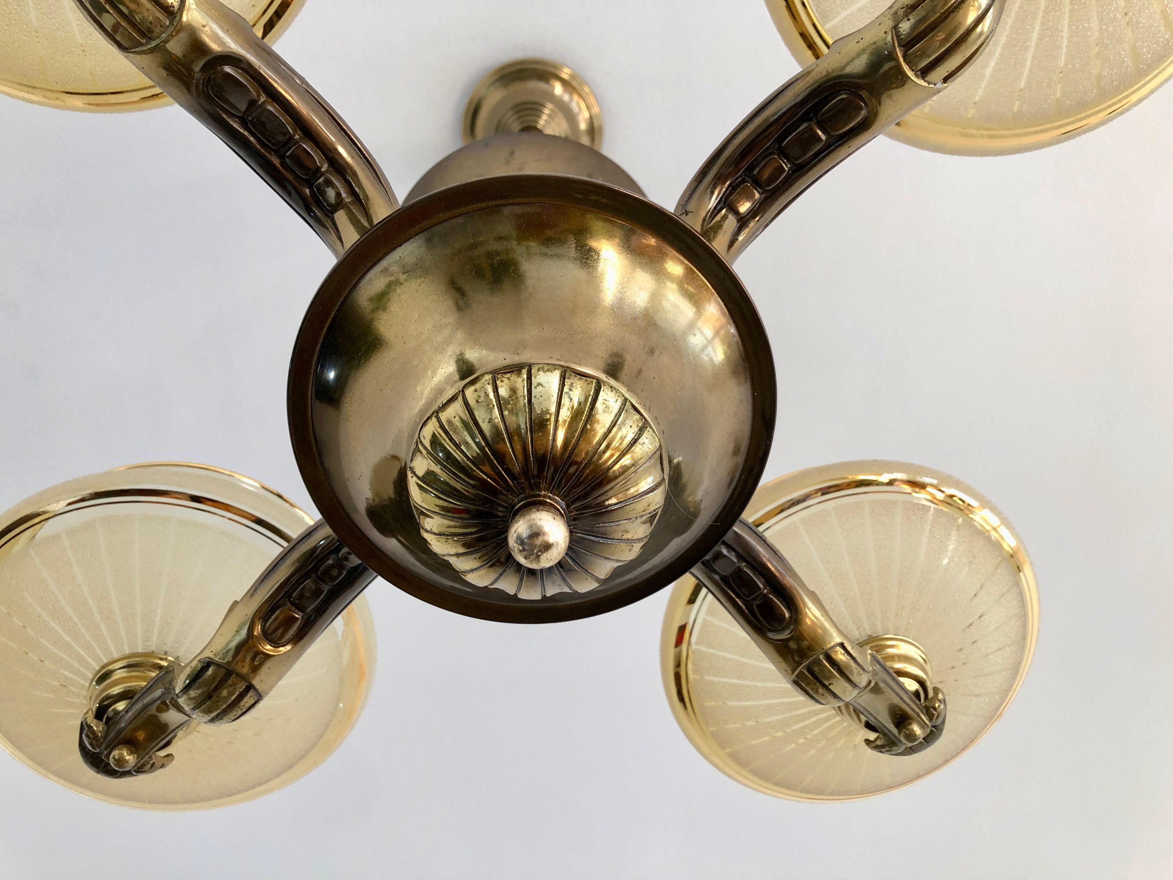 Large art deco chandelier