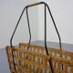 Magazine rack in filigree rattan and steel, 1960s