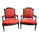 Pair of Queen's armchairs in Louis XVI style, Napoleonic III period.