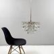 Mid-century chandelier/ceiling lamp by Kinkeldey, Germany, 1970s.