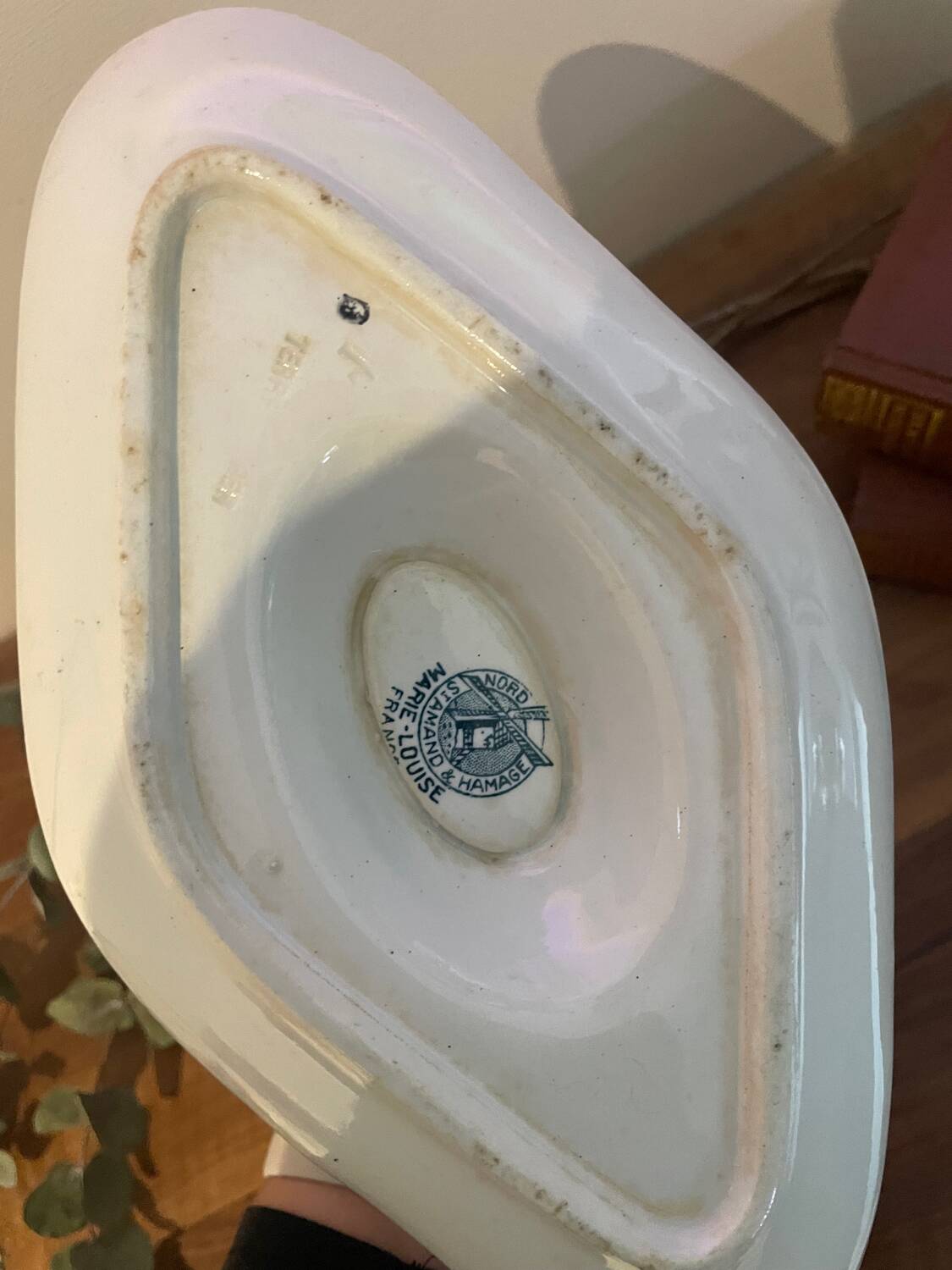 Vintage St Amand sauce boat