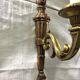 Louis XVI style wall lamp in gilded copper
