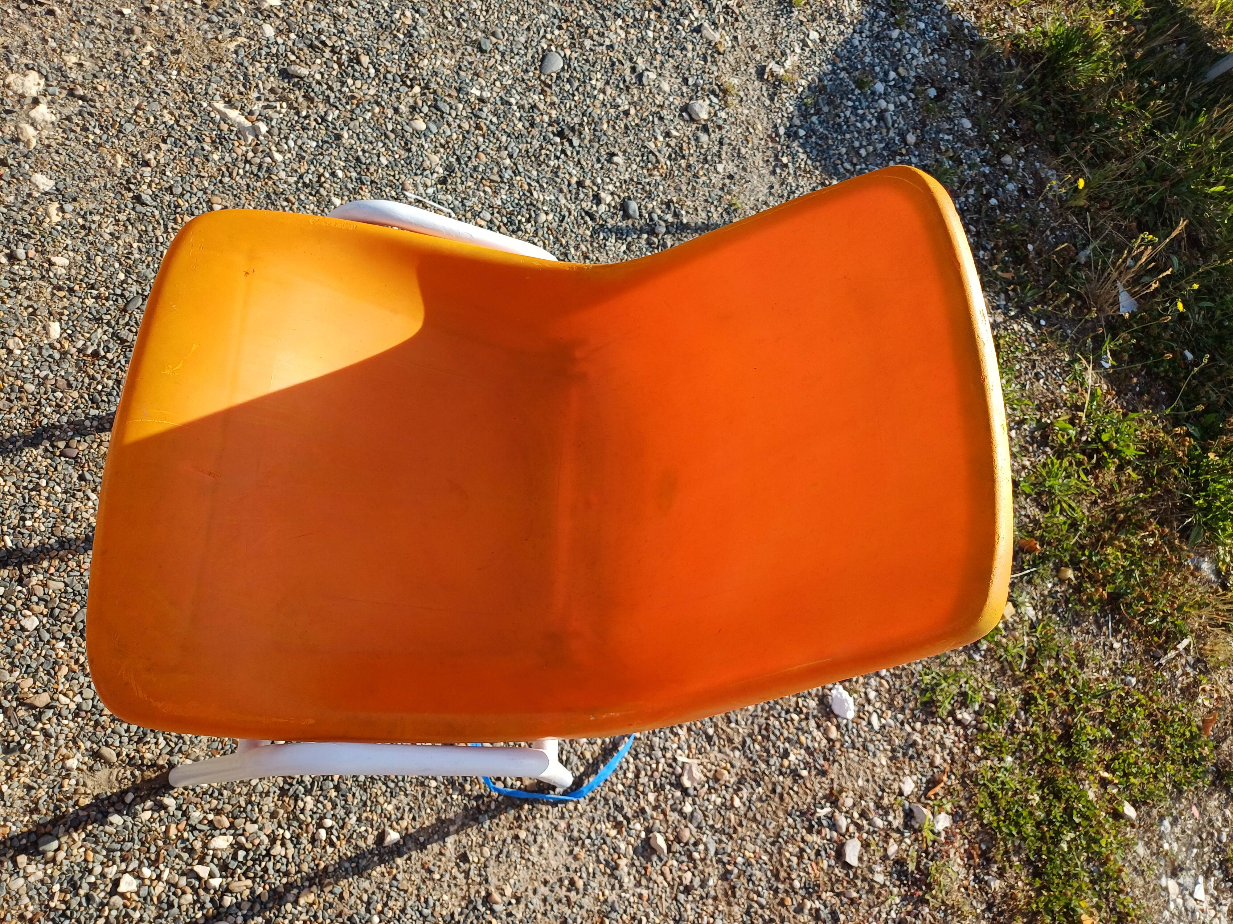 Vintage iron and plastic garden furniture