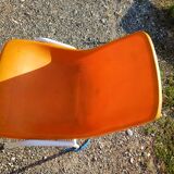 Vintage iron and plastic garden furniture