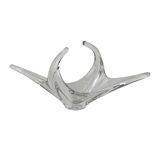 Glass platter, Space Age, 1960s, made in Italy