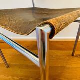 Chaise boucle et lacet en cuir Se06 par Martin Visser pour 'T Spectrum