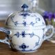 Royal Copenhagen Sugar Bowl #1/428 Blue Fluted Plain design Arnold Krog