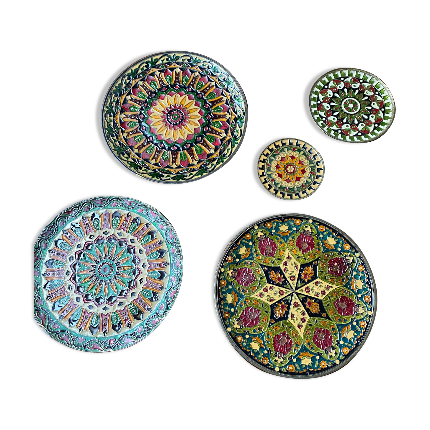 Lot De 2 Assiettes Décoratives Argentées 40 Cm - Plateau Pour Bougies, Décoration De Table, Mariage, Extérieur - En Plastique Durable