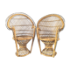 Paire de fauteuils Emmanuelle pour poupée années 70
