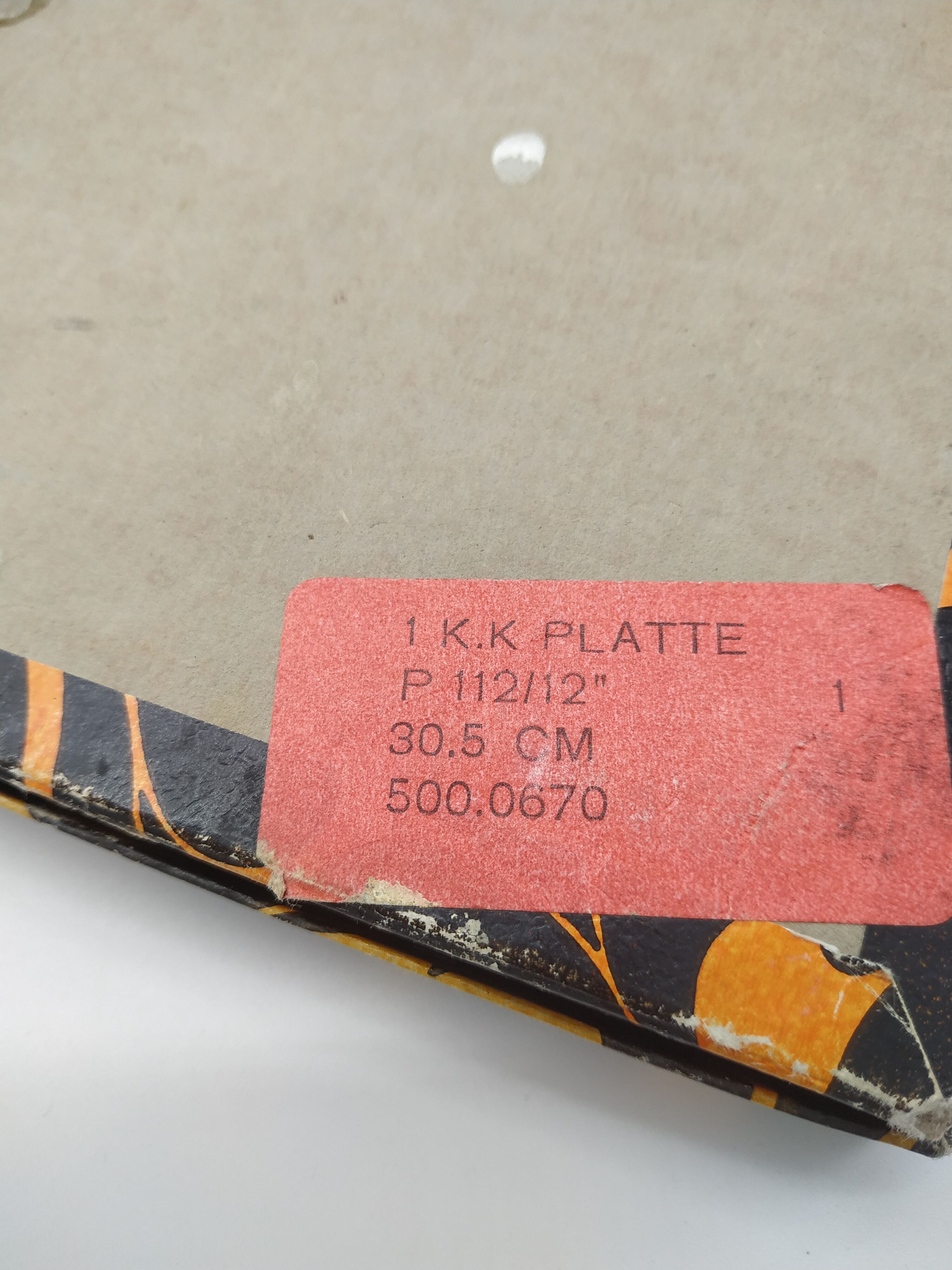 Serving dish in crystal design vintage 60s/70s