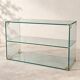 Console / glass and brass shelf Roche Bobois – 1970s