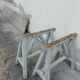 Workshop table in old wood 1950 -3m50