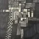 Modern composition drawing 1970 by François de Chabot