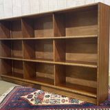 1950s English mahogany bookcase shelf
