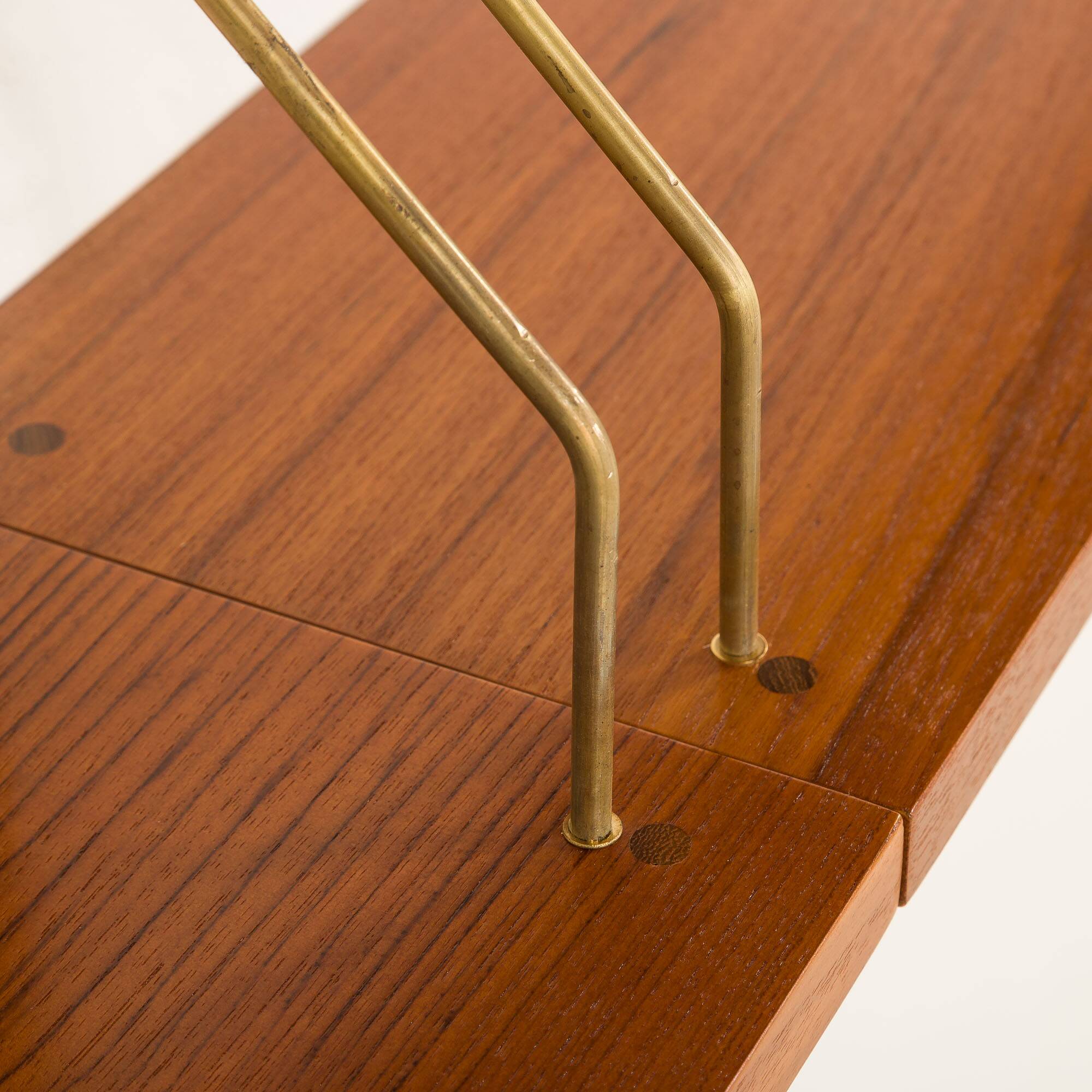 Danish teak shelving unit in Poul Cadovius style, 1960s