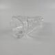 Vase en cristal avec gravure motif floral Irena Pologne - H 22 cm