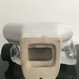 Sconce in white earthenware