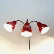 3-Armed Wall Lamp By H. Busquet For Hala Zeist, The Netherlands, 1950S