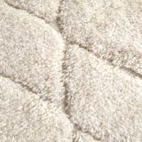 Moroccan Berber carpet blessed ouarain ecru plain with engraved patterns 305x197cm