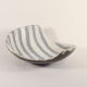 Striped ceramic vide-poche bowl by Carstens Tönnieshof, Germany 1950s.
