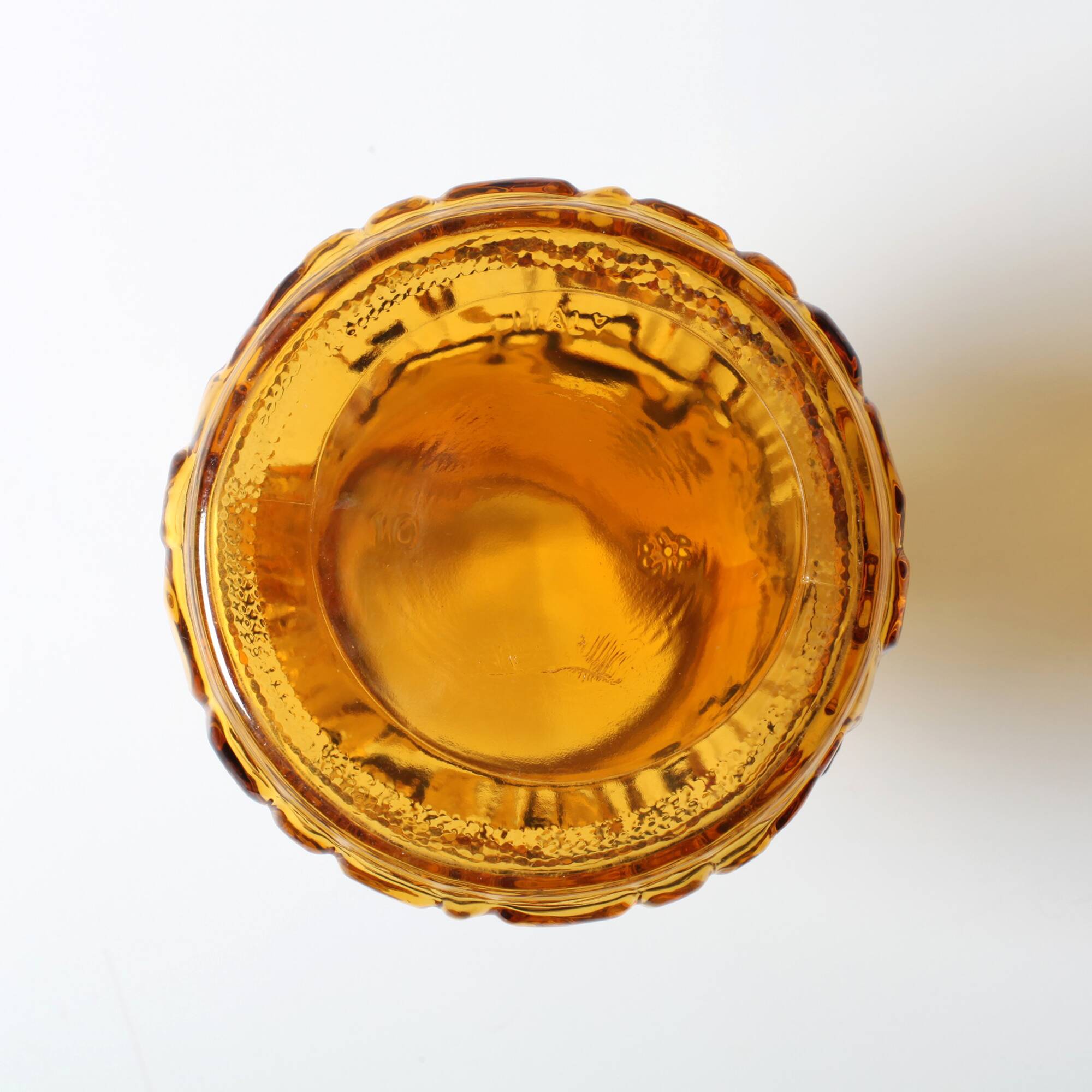 Vintage Designer Italian Amber Glass Pitcher / Mid-century Jug / 1970s