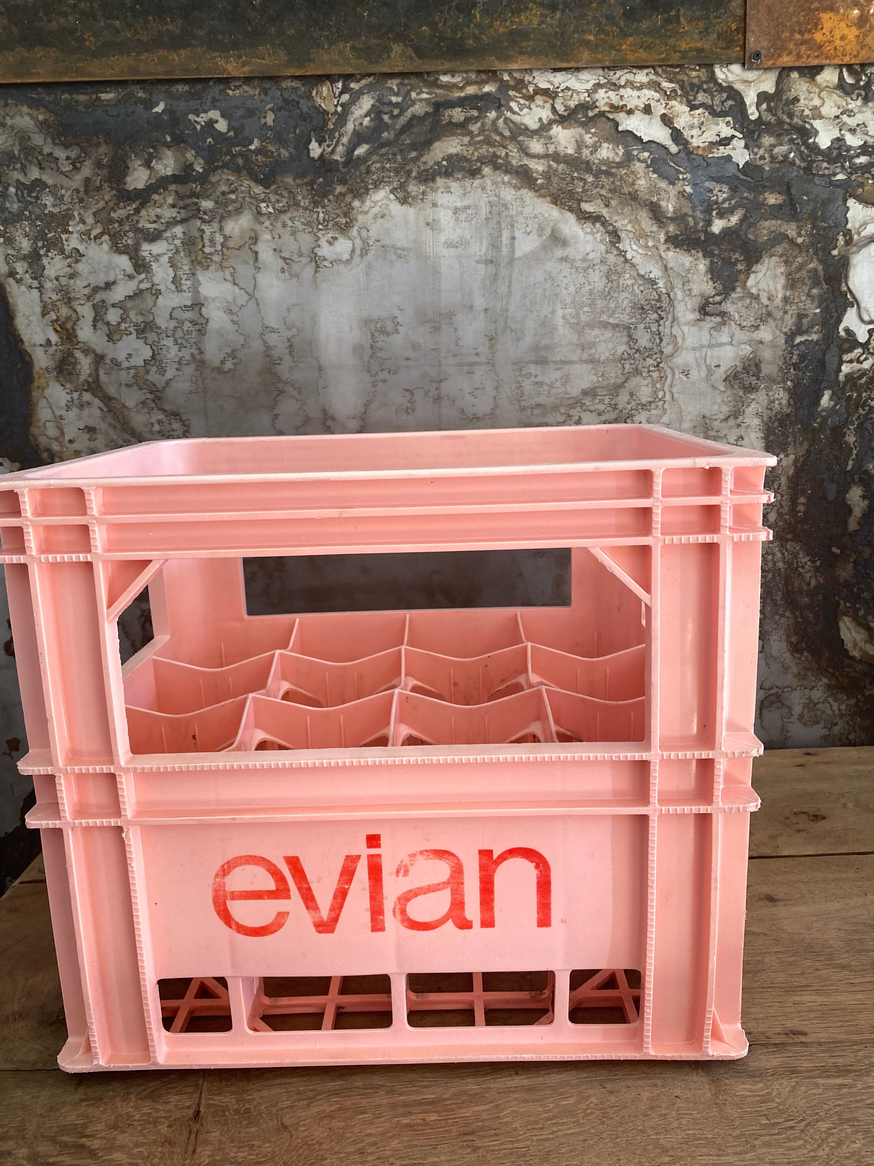 Evian bottle holder