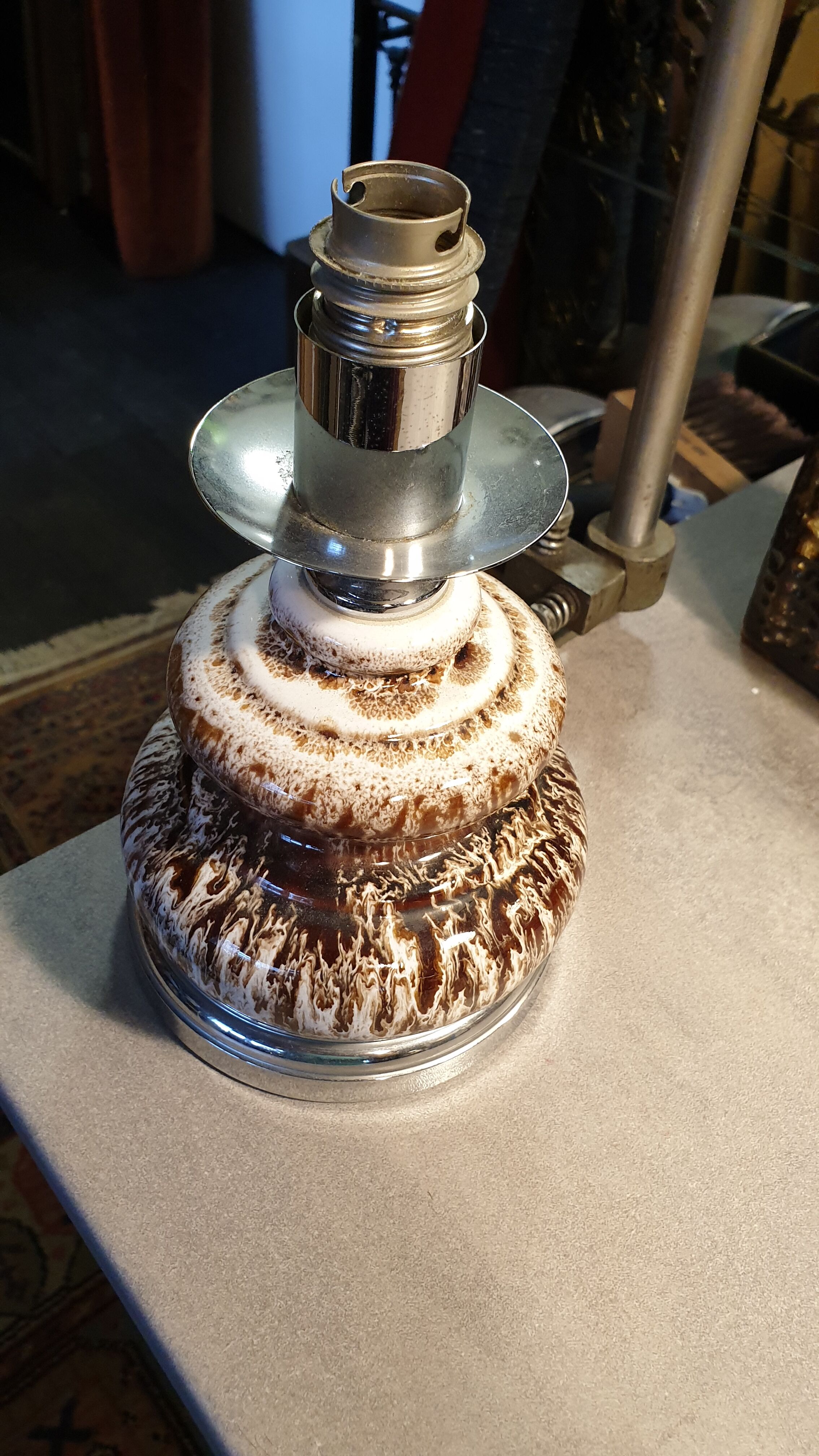 Seventies ceramic lamp