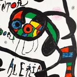 Joan Miro: The Flight of the Dancer, original signed lithographic poster.