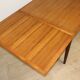 Danish Scandinavian extendable dining table in teak, 1960.