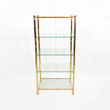 Kesterport Gold Polygonal Etagere Hollywood Regency Mid-century Display Unit 70s