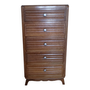 Chiffonnier commode chêne - cinq