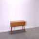 Vintage teak Danish chest of drawers with high slanted legs, side table, sideboard.