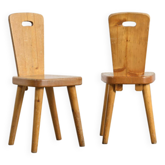 Paire de chaises par Christian Durupt, Meribel 1960