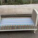 Louis XV velvet bench from the 19th century.