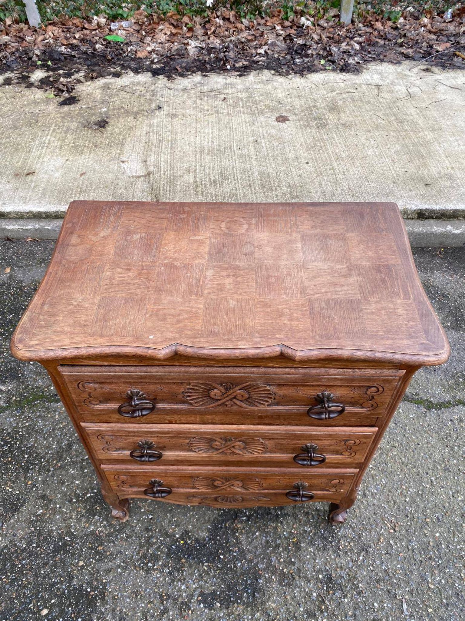 Vintage Louis XV style commode in 19th-century wood.