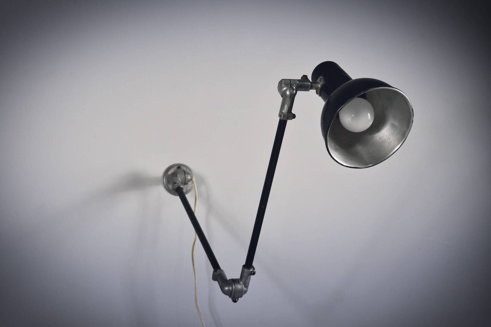 Vintage architect lamp Rijo, Denmark 1950s