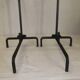 Bronze cast iron firewood fireplace accessory andier spit grill