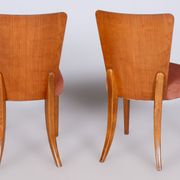 Set of Four Original ArtDeco Beech Chairs, Halabala, UP Zavody, Czechia, 1940s