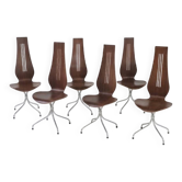 Theo Häberli design chairs M352 "lyre", vintage
