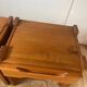 Paire de tables de chevet en orme maison regain 1970