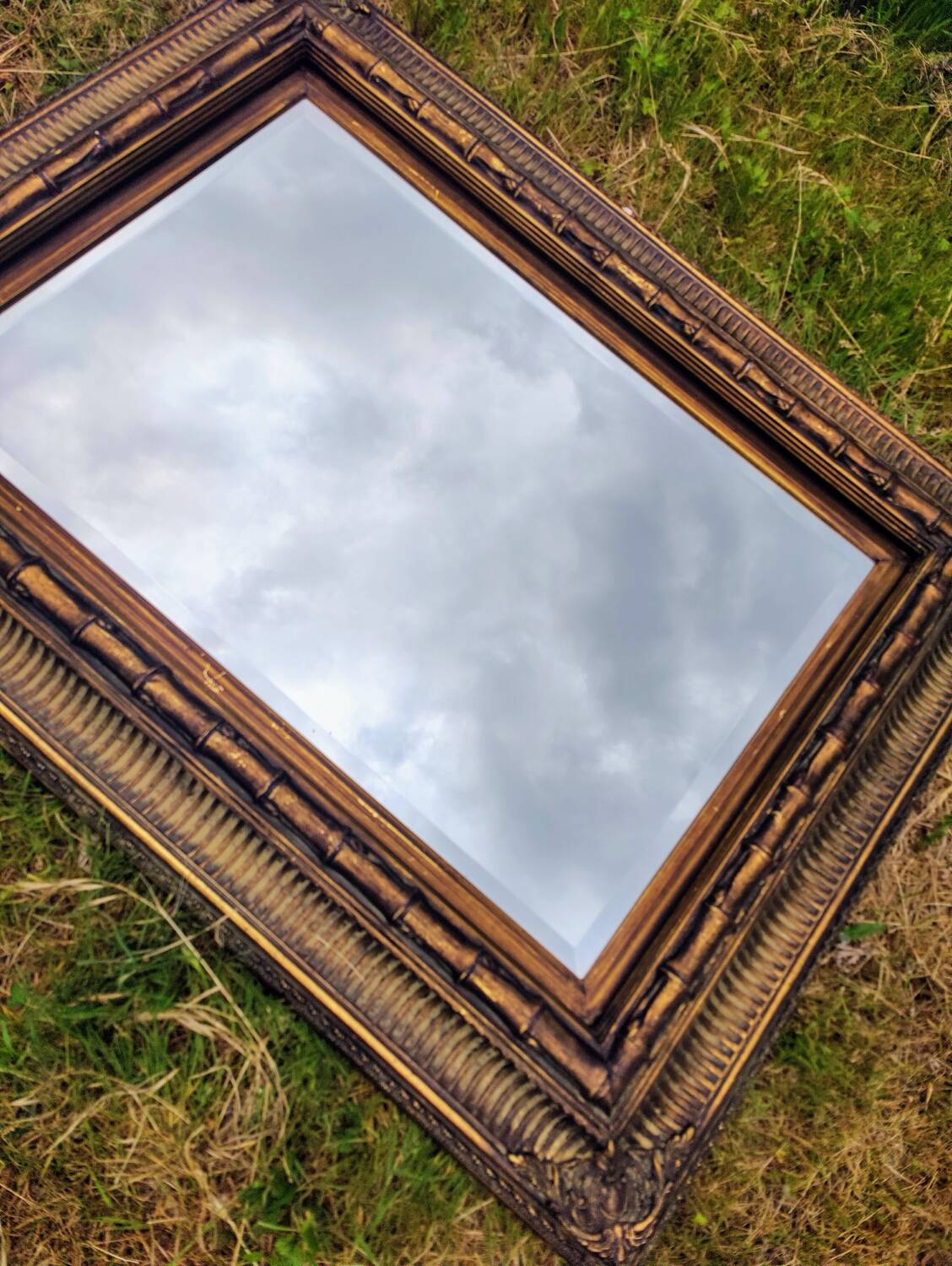 Large antique mirror