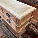 Louis XVI style console in pickled cherry