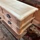 Louis XVI style console in pickled cherry