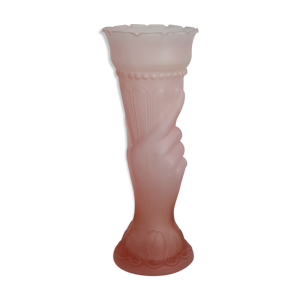 Vase art déco rose main