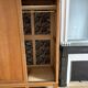 Large vintage Scandinavian wardrobe with 3 sliding doors.