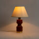 Teak wood and brass lamp base from the 60s